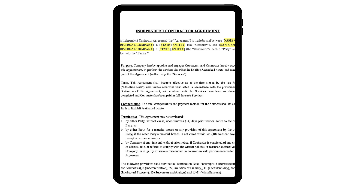 Independent Contractor Agreement