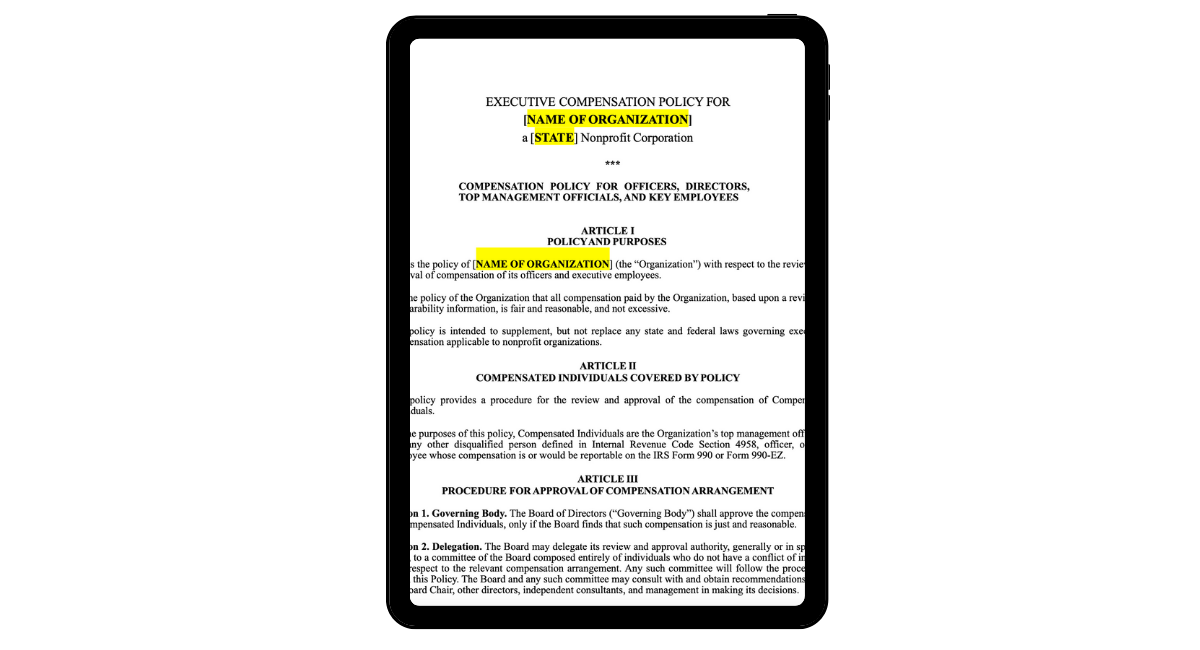 Essential Nonprofit Policies Toolkit Bundle