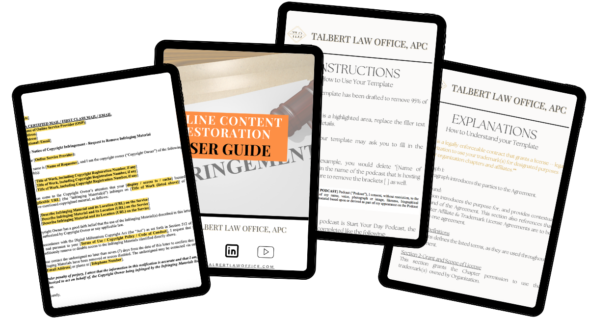 Online Content Restoration Notice