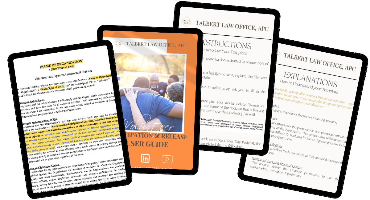 Volunteer Participation Agreement & Release