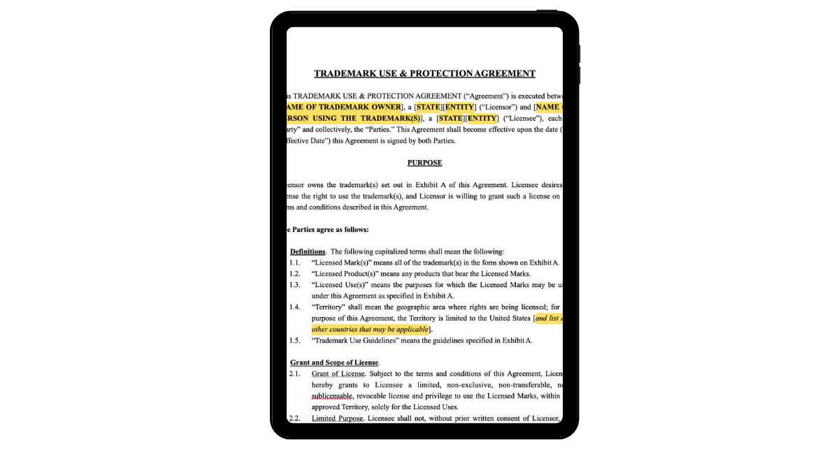 Trademark Use & Protection Agreement